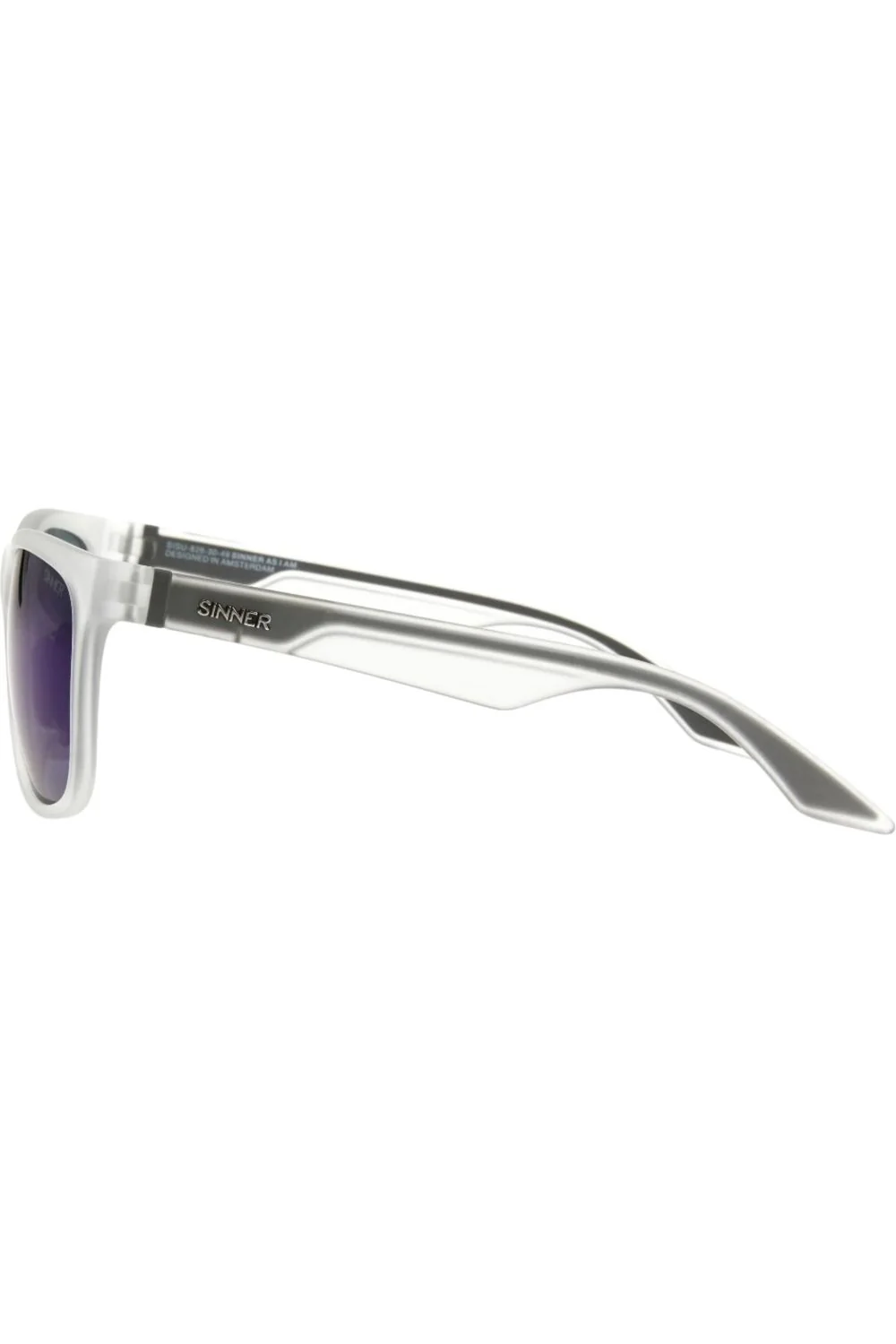Sinner Rockford Sunglasses Crystal White-Blue Oil - Image 3
