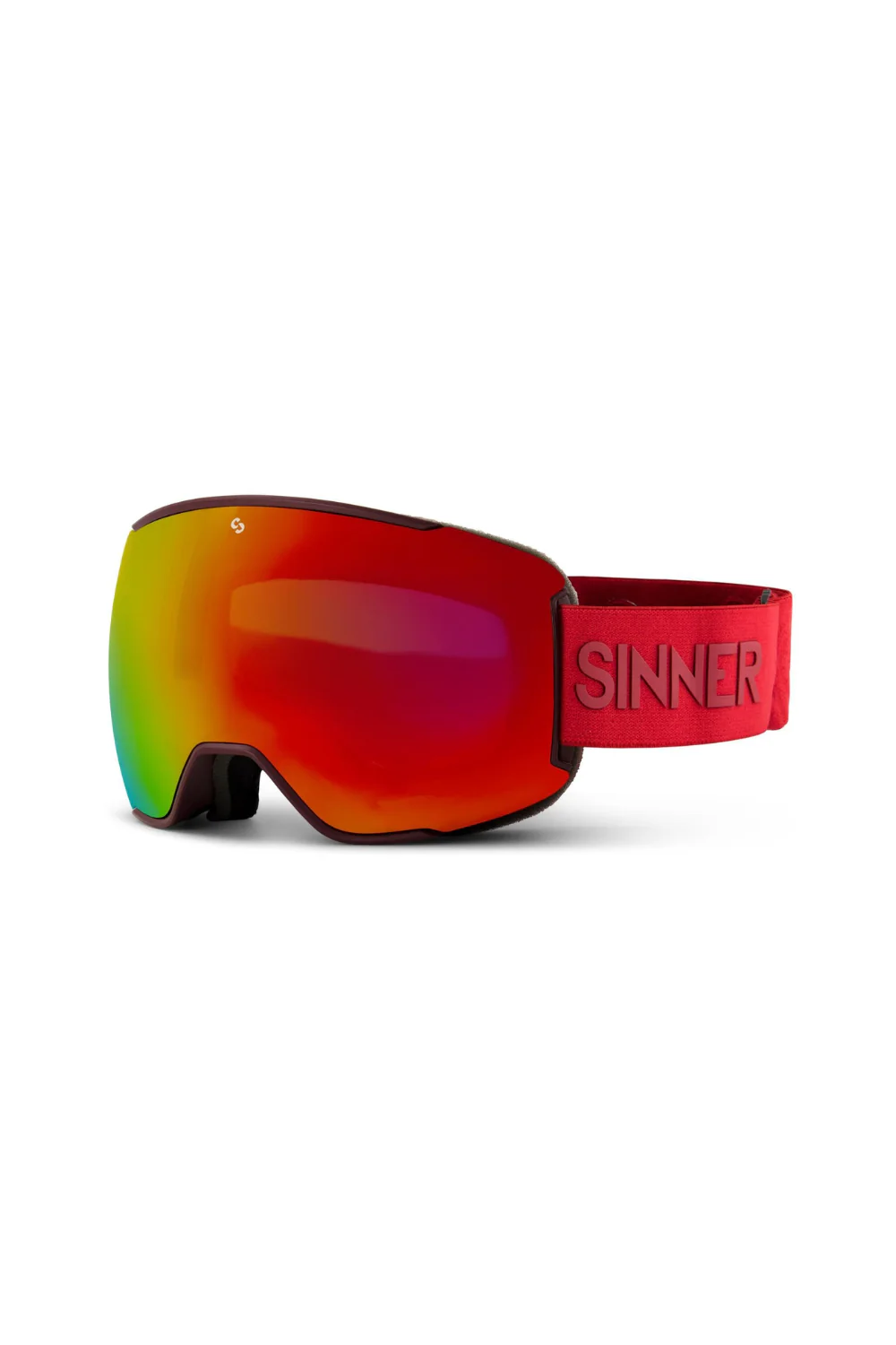 Sinner Snowflake Snow Goggles Matte Burgundy