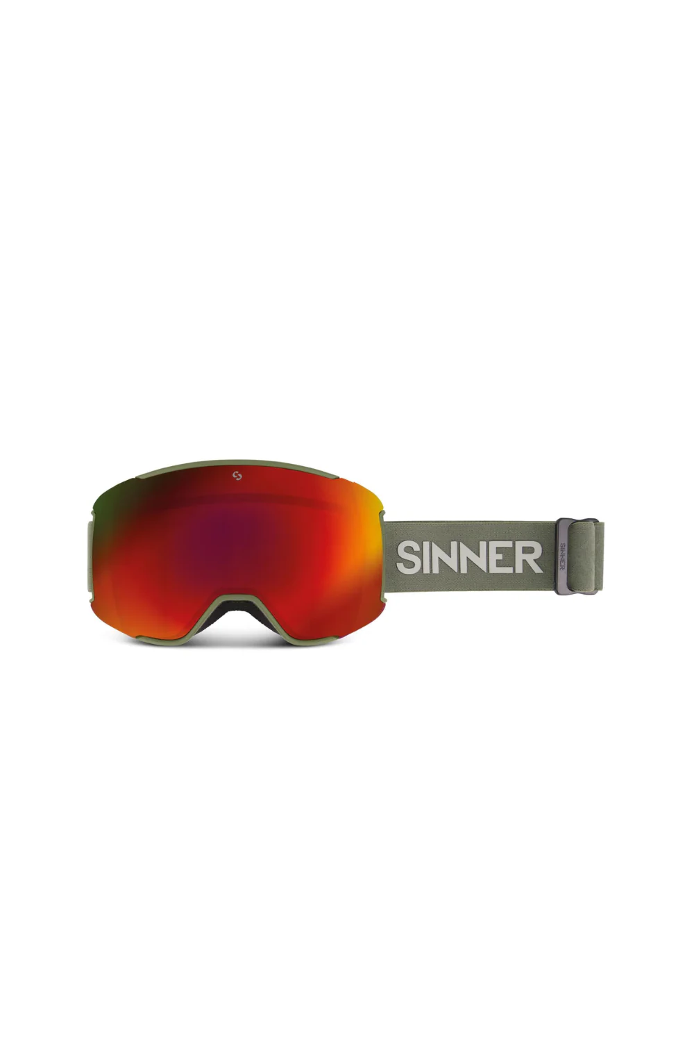 Sinner Snowflake Snow Goggles Moss Green - Image 2