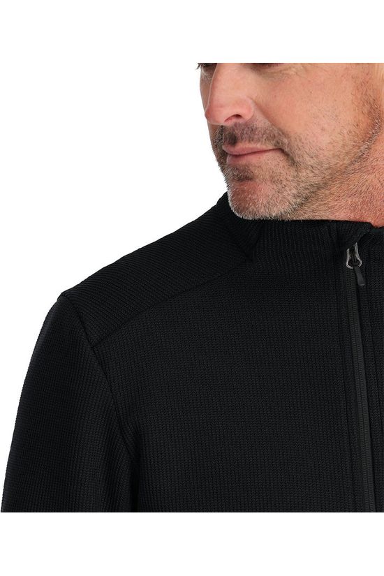 Spyder Mens Bandit Half Zip Fleece Black - Image 4