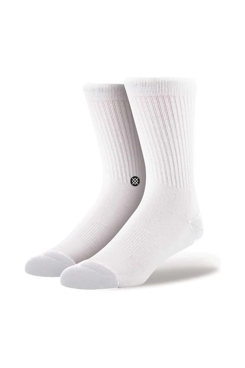 Stance Icon Crew Socks 3 Pack Black/White/Grey - Image 3