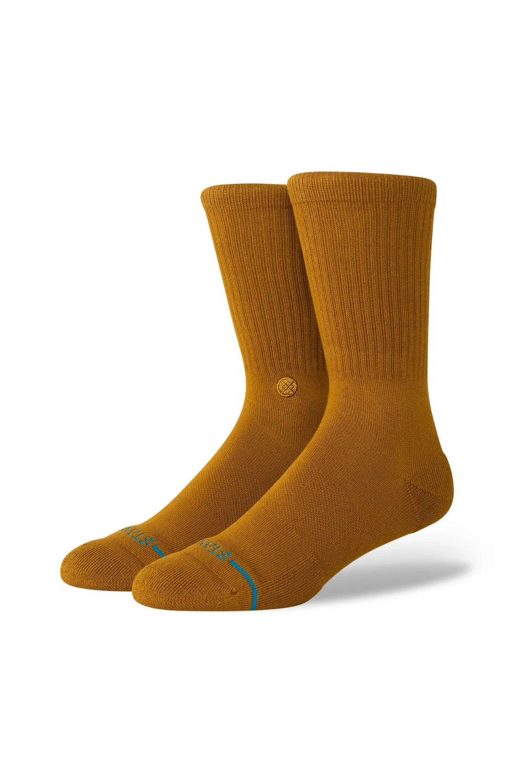 Stance Icon Crew Socks Gold Canvas
