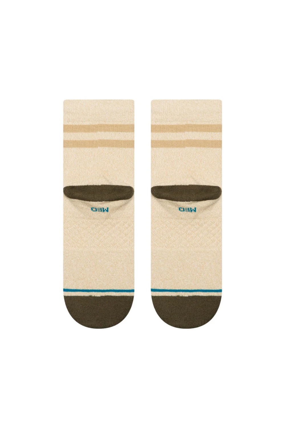 Stance Marled Stripe Quarter Socks Ivory - Image 3