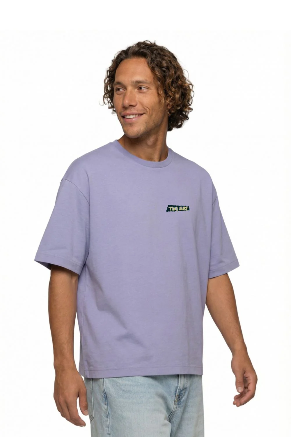 Tiki Carver Mens T-Shirt Violet - Image 2