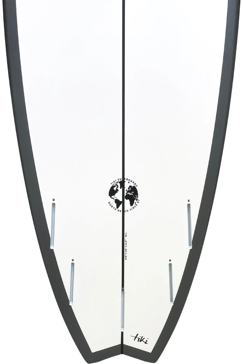 Tiki Evolution Fish Surfboard Castle Rock Grey - Image 3