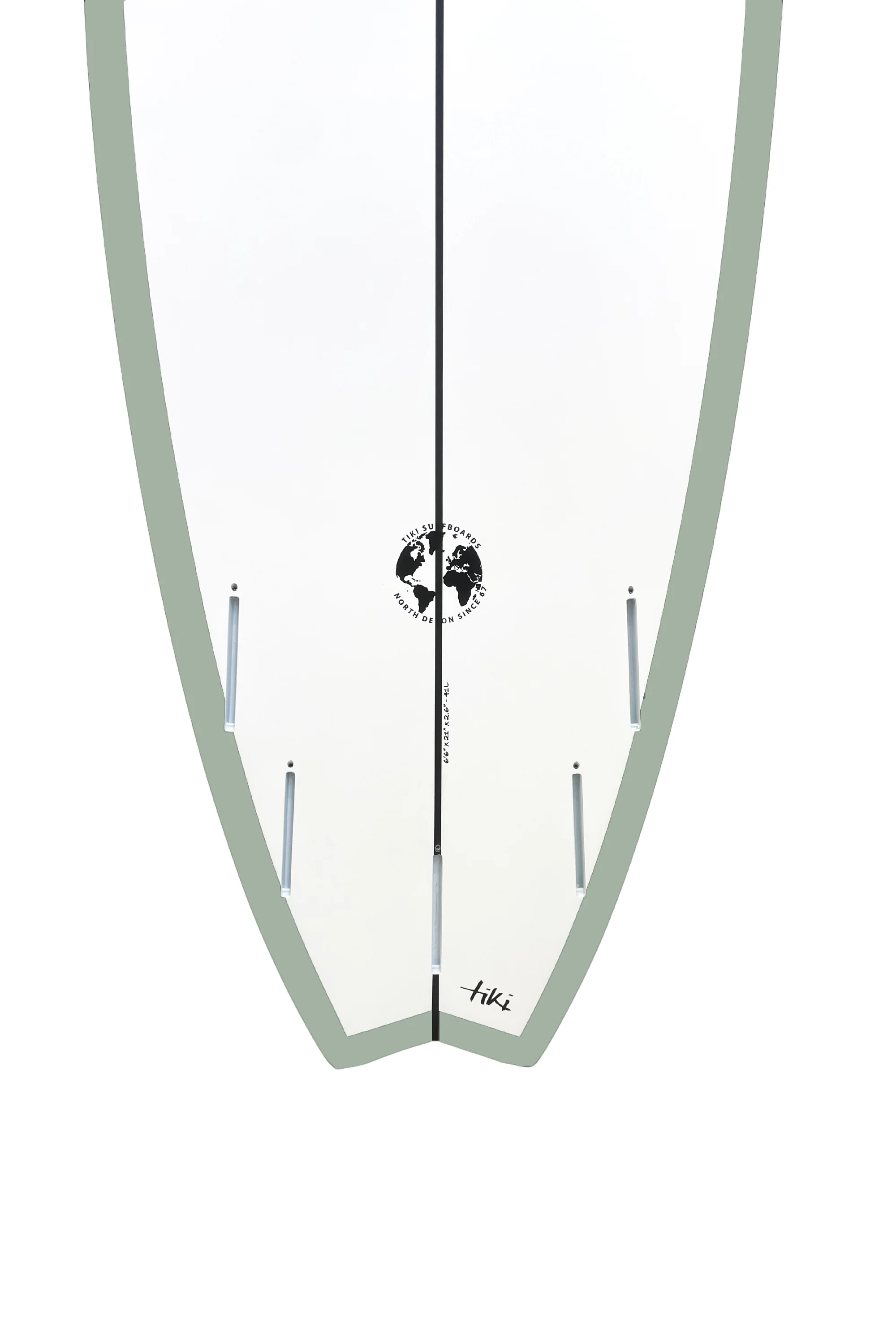 Tiki Evolution Fish Surfboard Sage Green - Image 5
