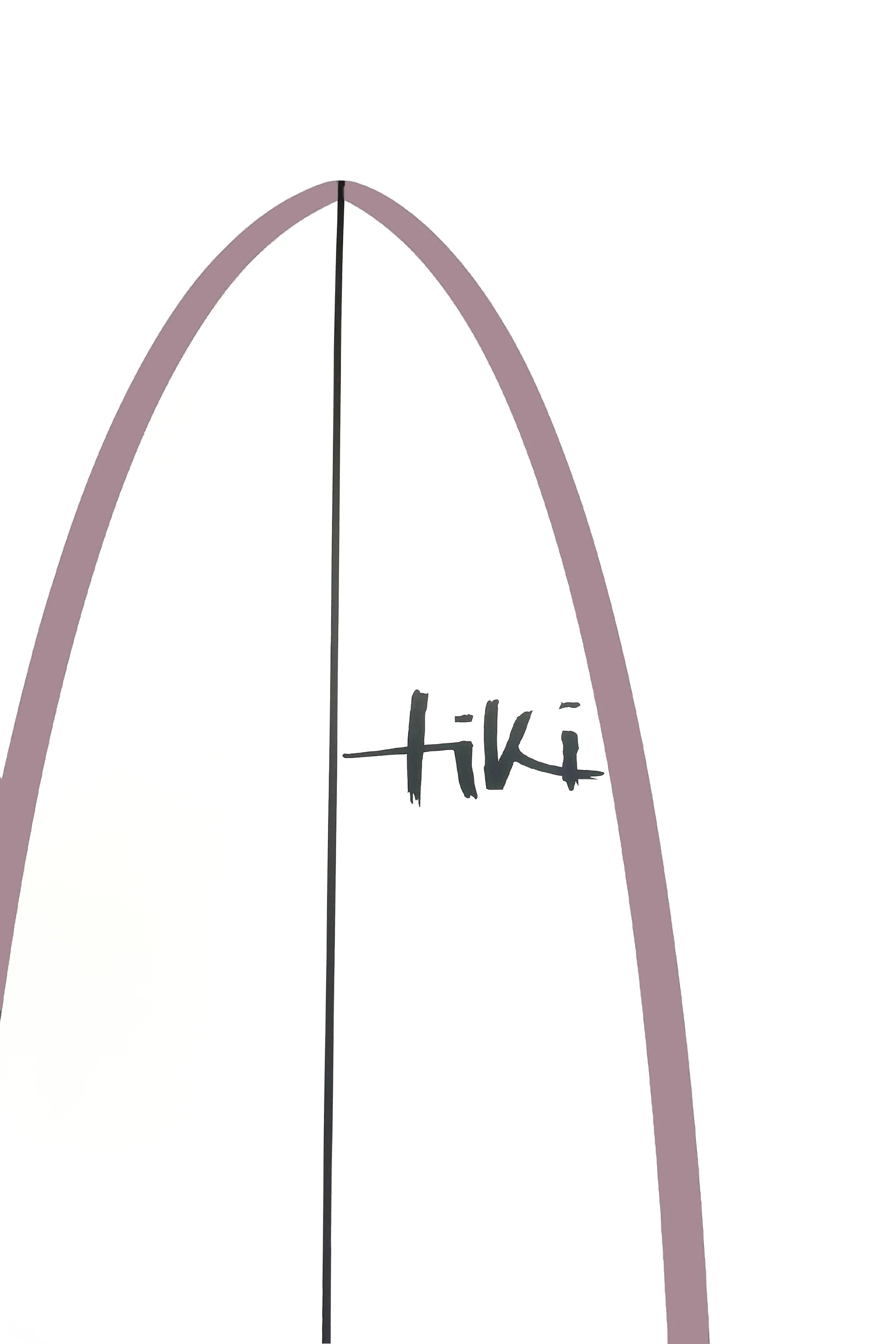 Tiki Evolution Fish Surfboard Toadstool Mauve - Image 3