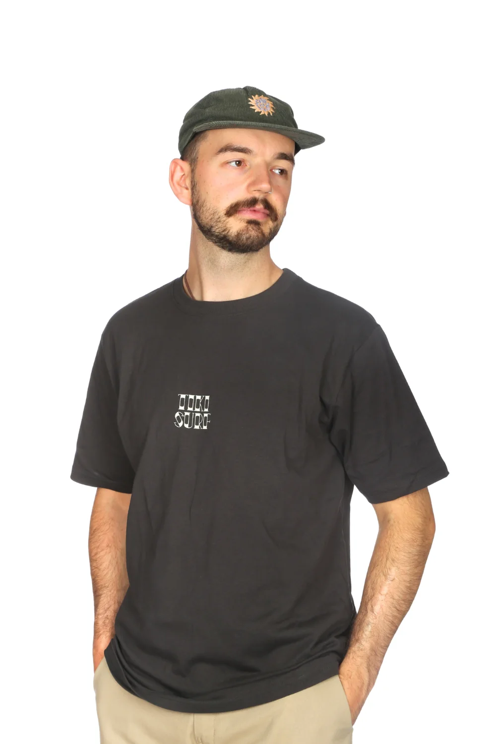 Tiki Maidmer T-Shirt Off Black - Image 2
