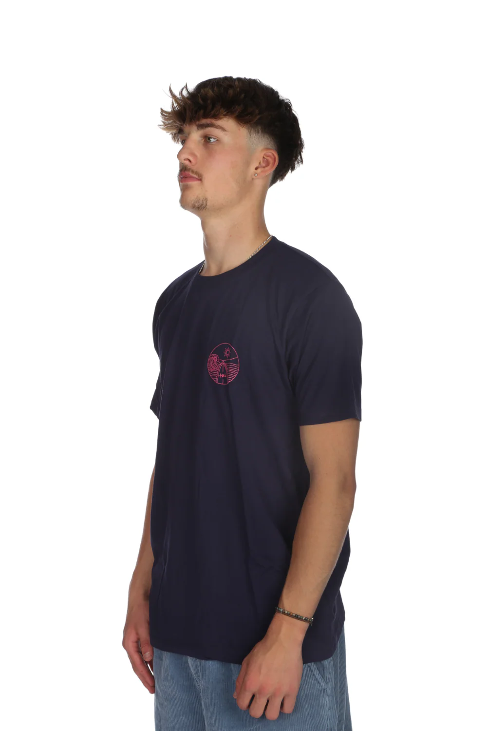 Tiki North Devon T-Shirt French Navy - Image 3