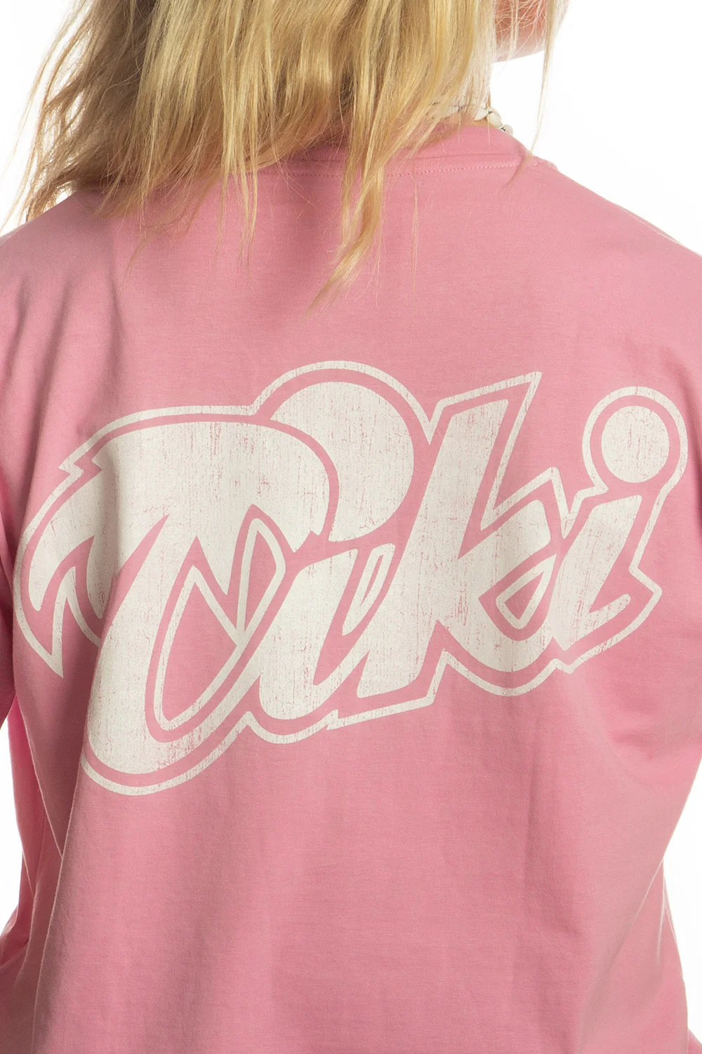 Tiki Retro Palm T-Shirt Pink - Image 4