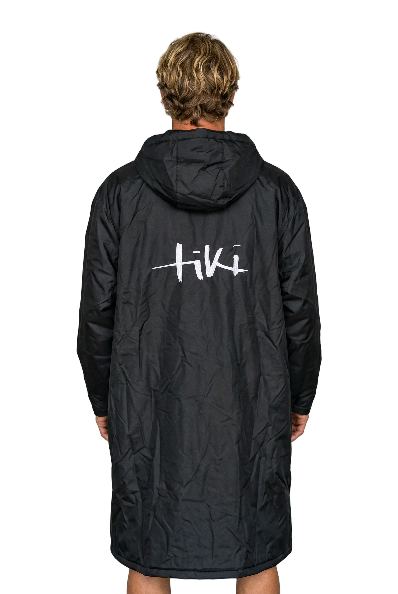 Tiki Tech Robe Black With Lilac Lining - Image 4