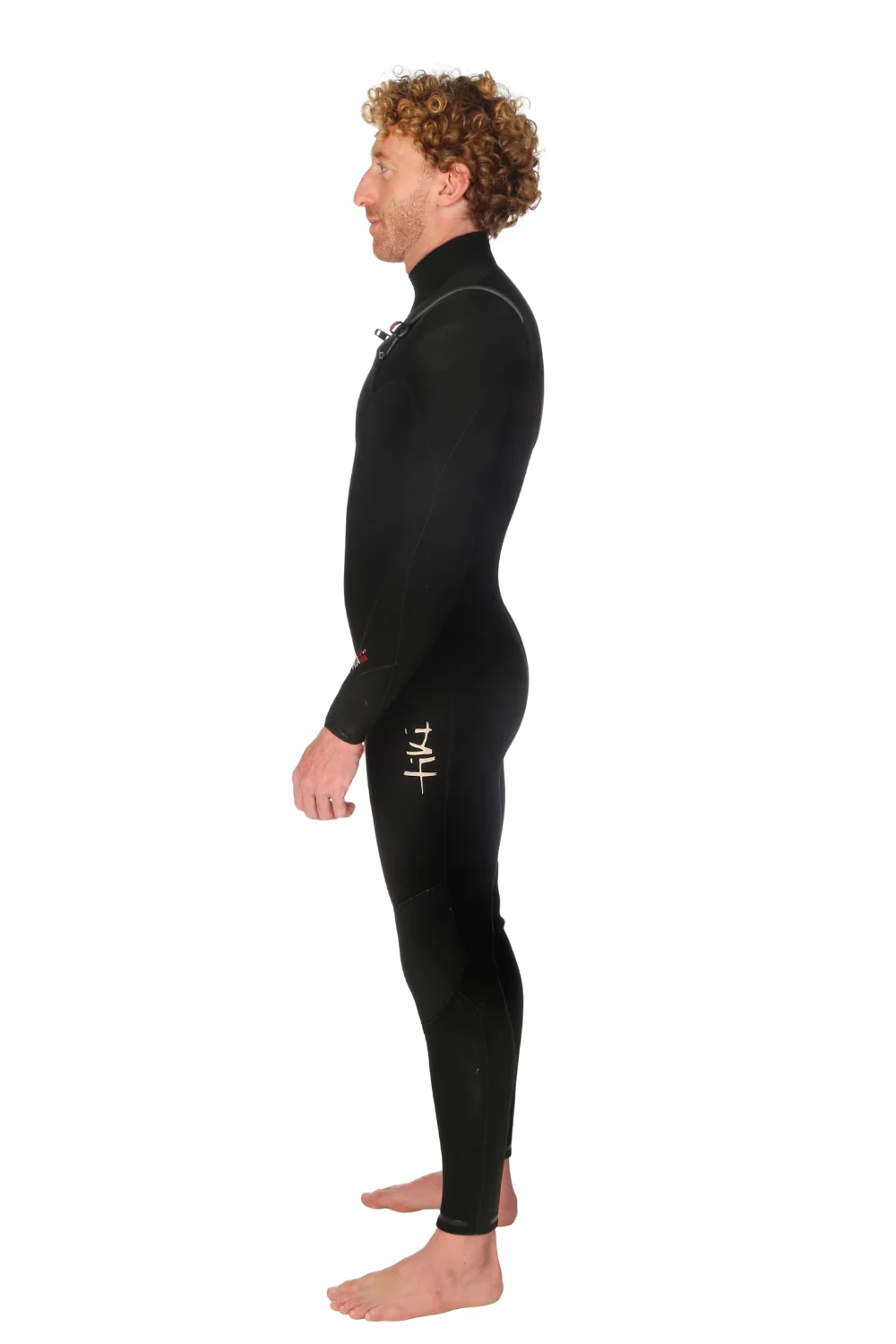 Tiki Zepha Eco 4/3 Mens Yulex Chest Zip Wetsuit Black - Image 4