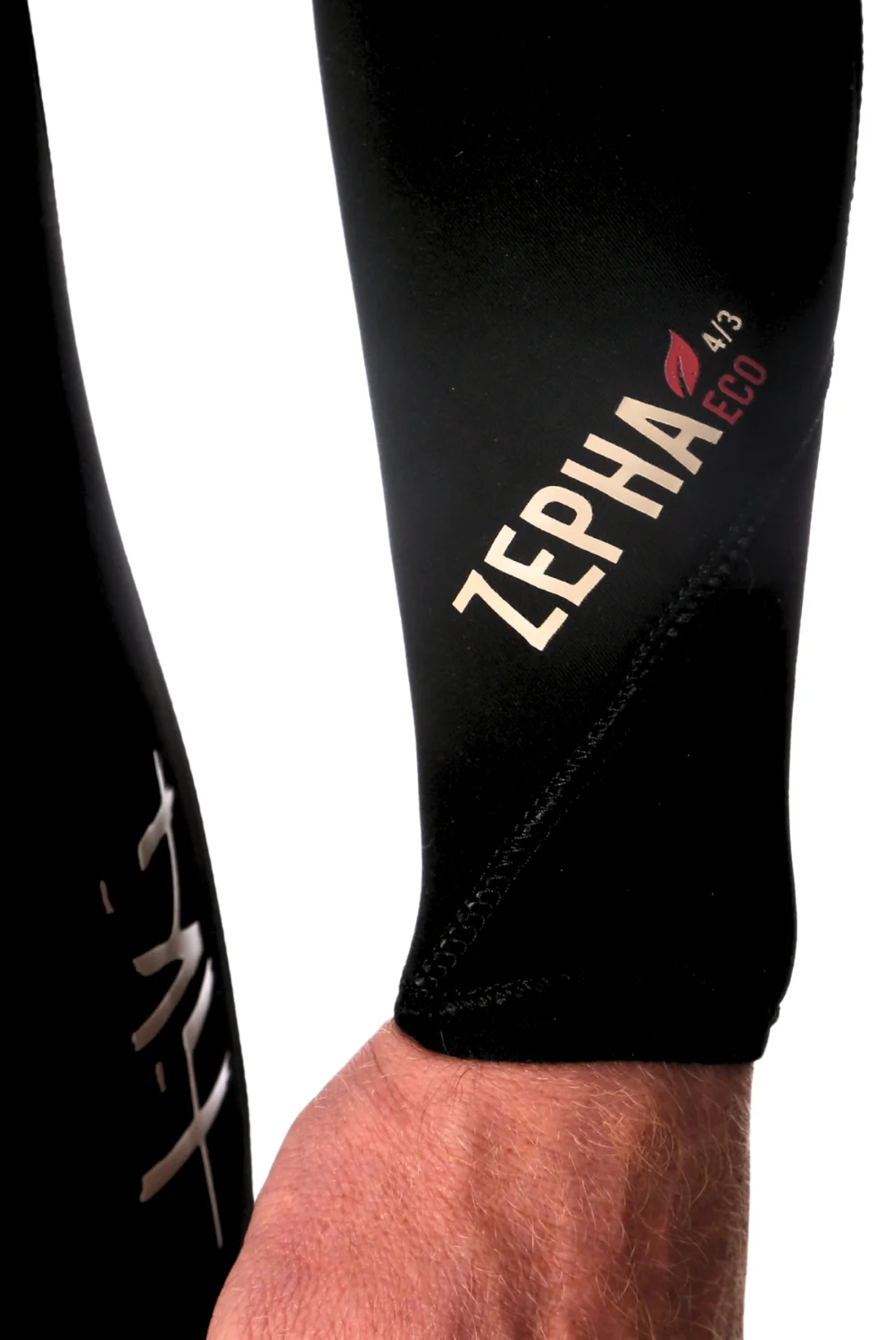 Tiki Zepha Eco 4/3 Mens Yulex Chest Zip Wetsuit Black - Image 8