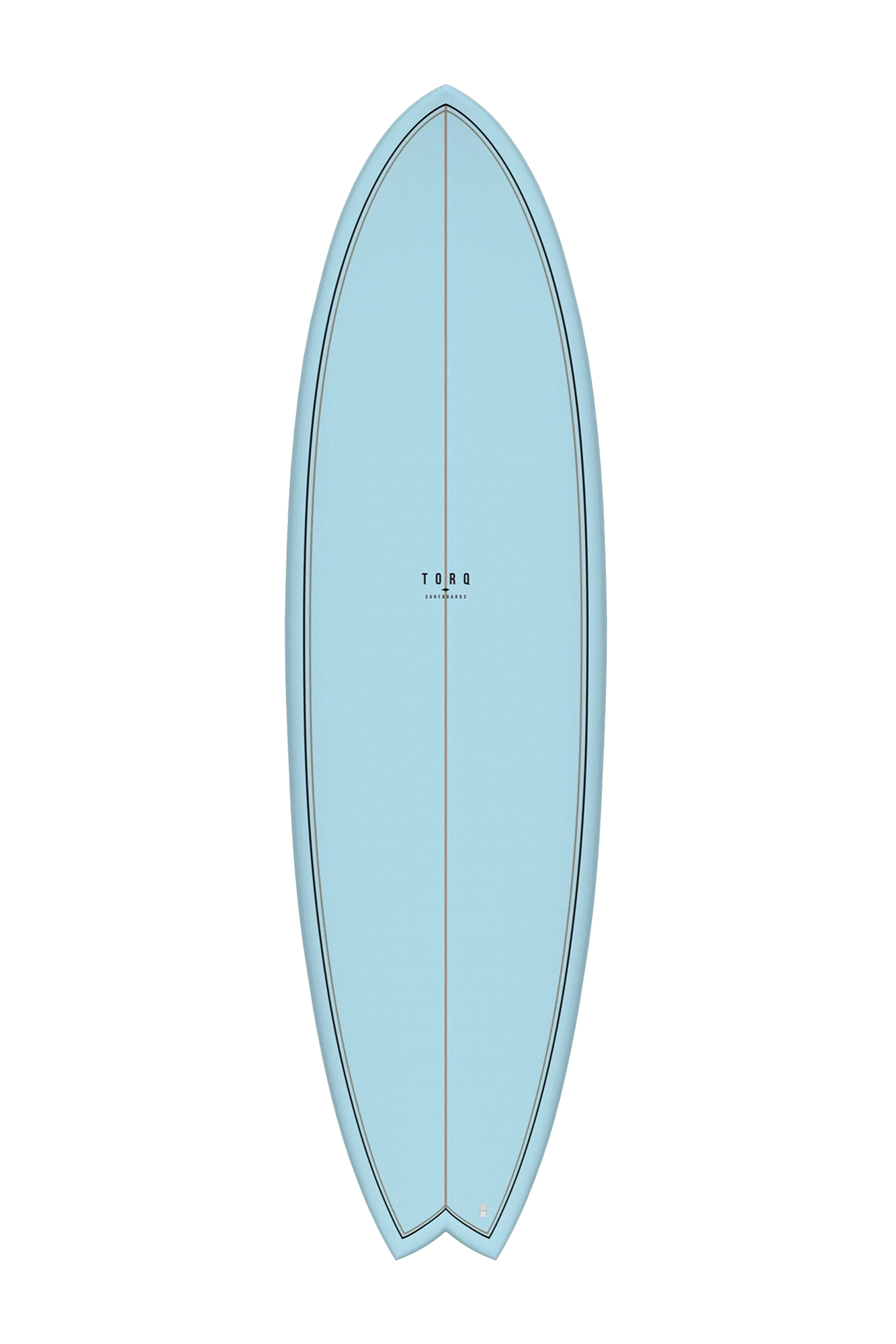 Torq TET Mod Fish Blue Fibre Pattern Surfboard