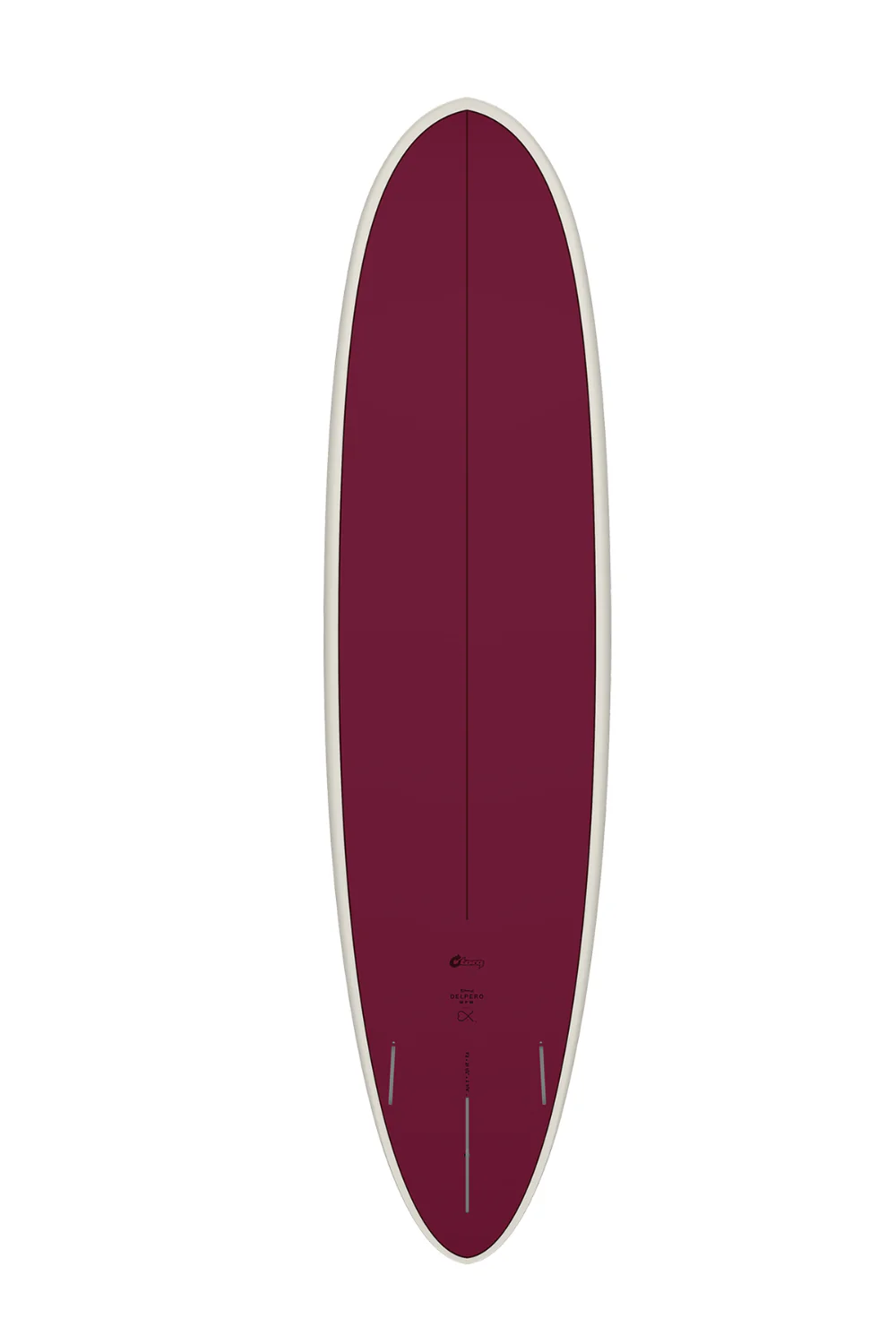 Torq Delpero TET Mid Pro Wide Surfboard Burgundy