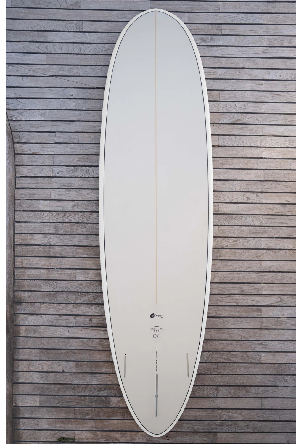 Torq Delpero TET Mid Pro Wide Surfboard Cream - Image 4