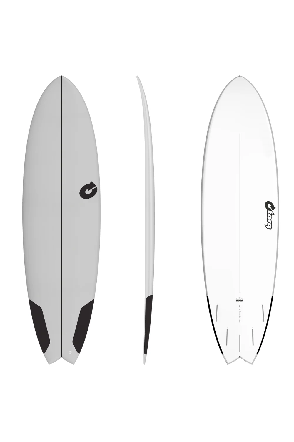 Torq Softdeck Eva Mod Fish Surfboard Grey - Image 2
