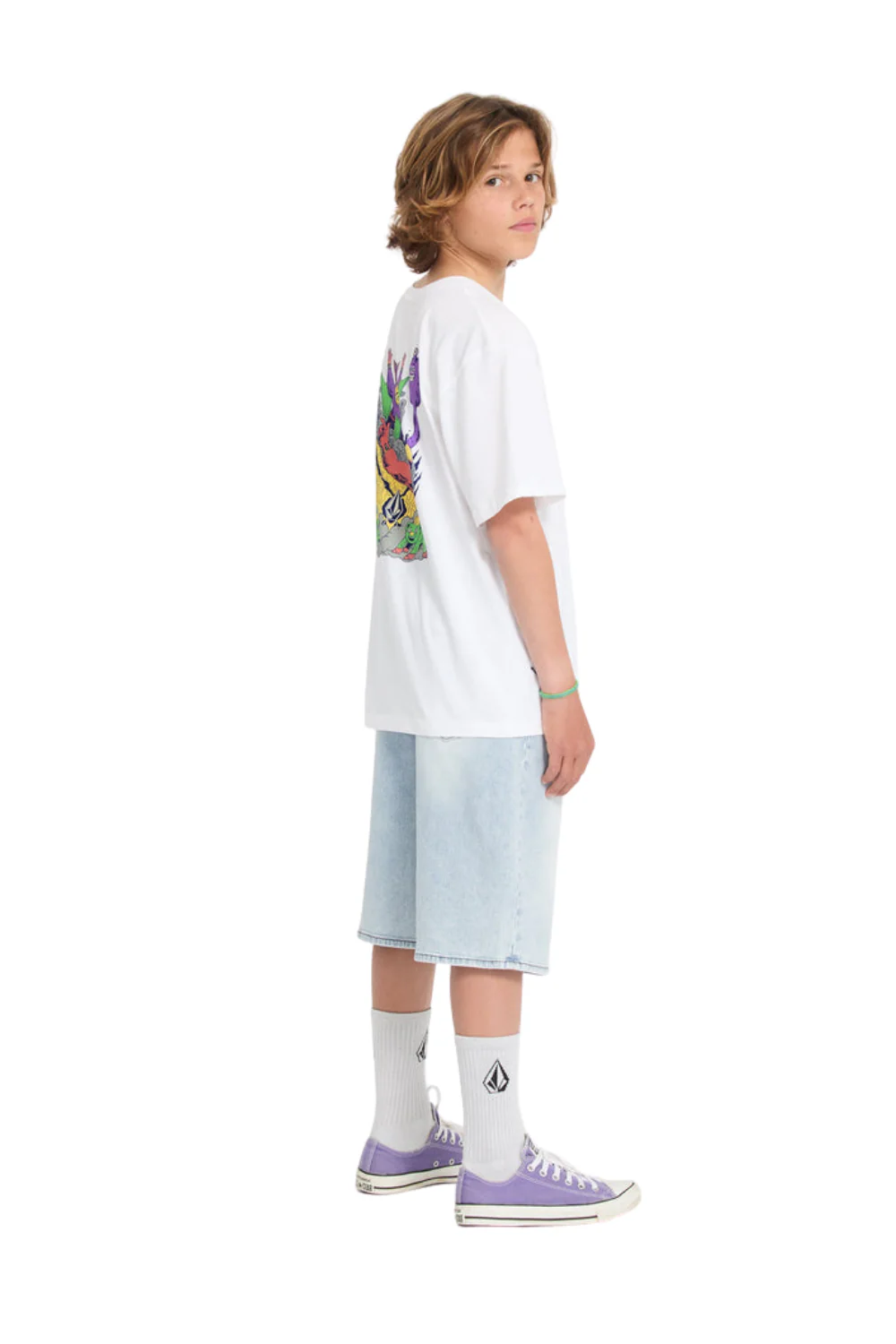Volcom Ben Sanaire 2 Kids T-Shirt White - Image 3