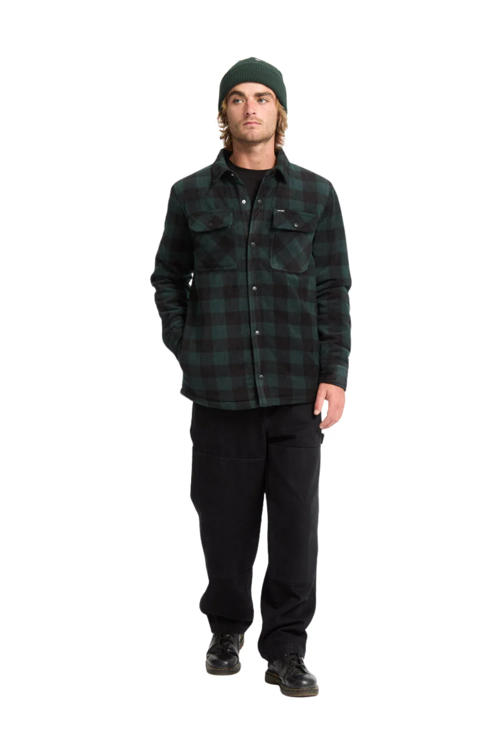 Volcom Bowered Fleece Overshirt Scarab - Image 6
