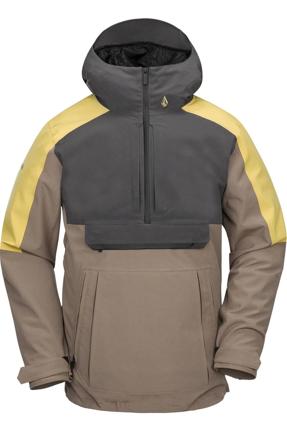 Volcom Brighton Pullover Ski and Snowboard Jacket Chestnut Brown
