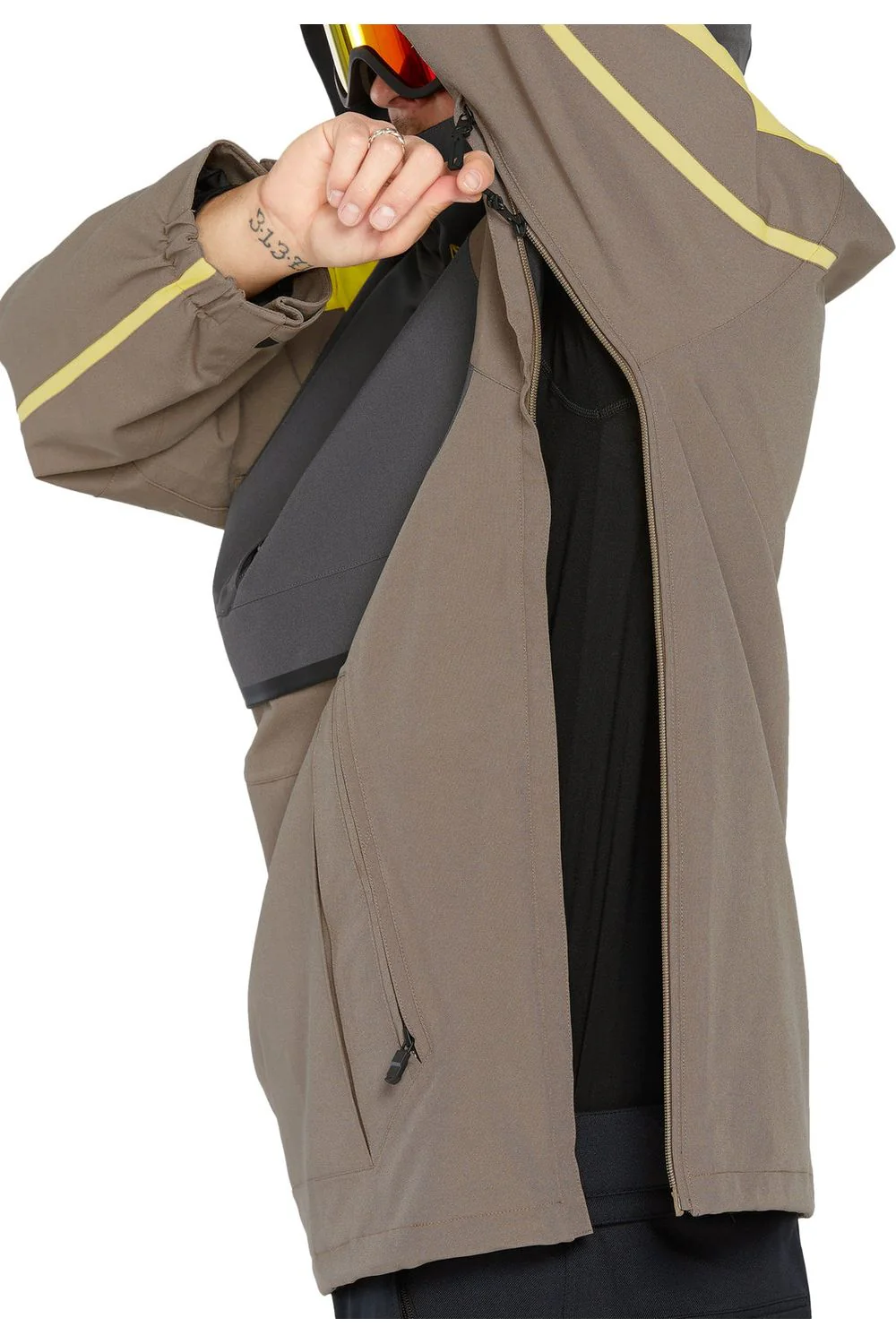 Volcom Brighton Pullover Ski and Snowboard Jacket Chestnut Brown - Image 5