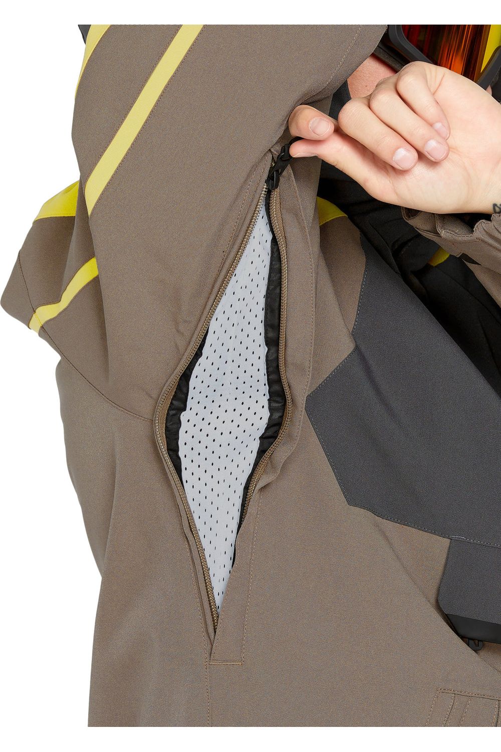 Volcom Brighton Pullover Ski and Snowboard Jacket Chestnut Brown - Image 6
