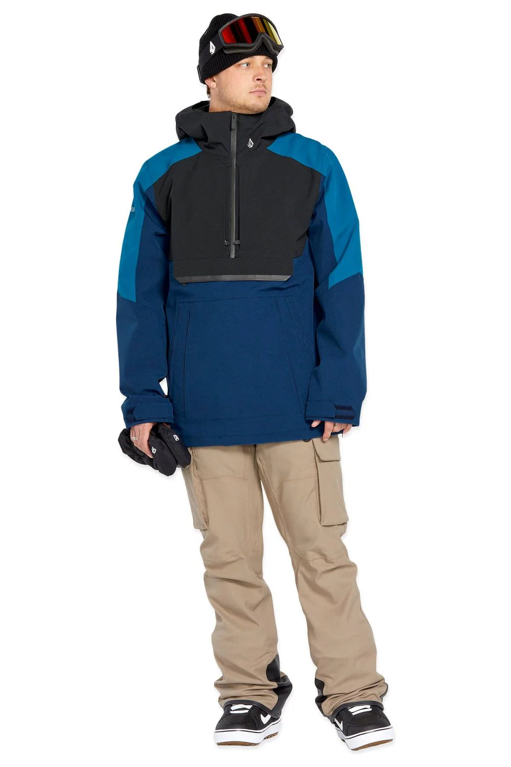Volcom Brighton Pullover Ski and Snowboard Jacket Navy - Image 2