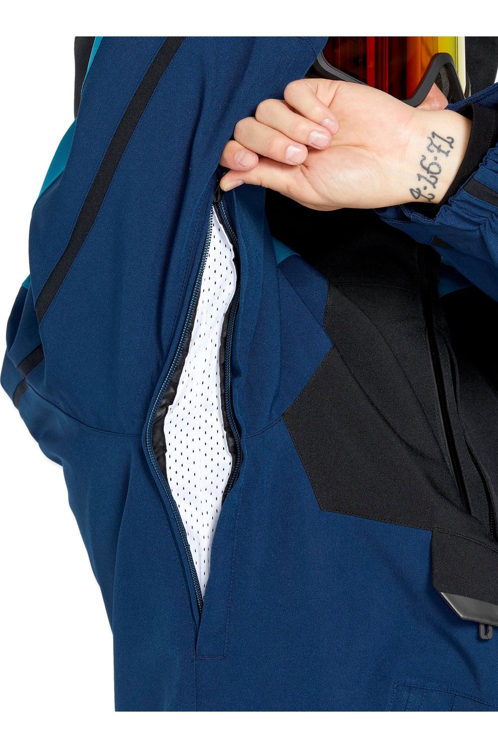 Volcom Brighton Pullover Ski and Snowboard Jacket Navy - Image 7