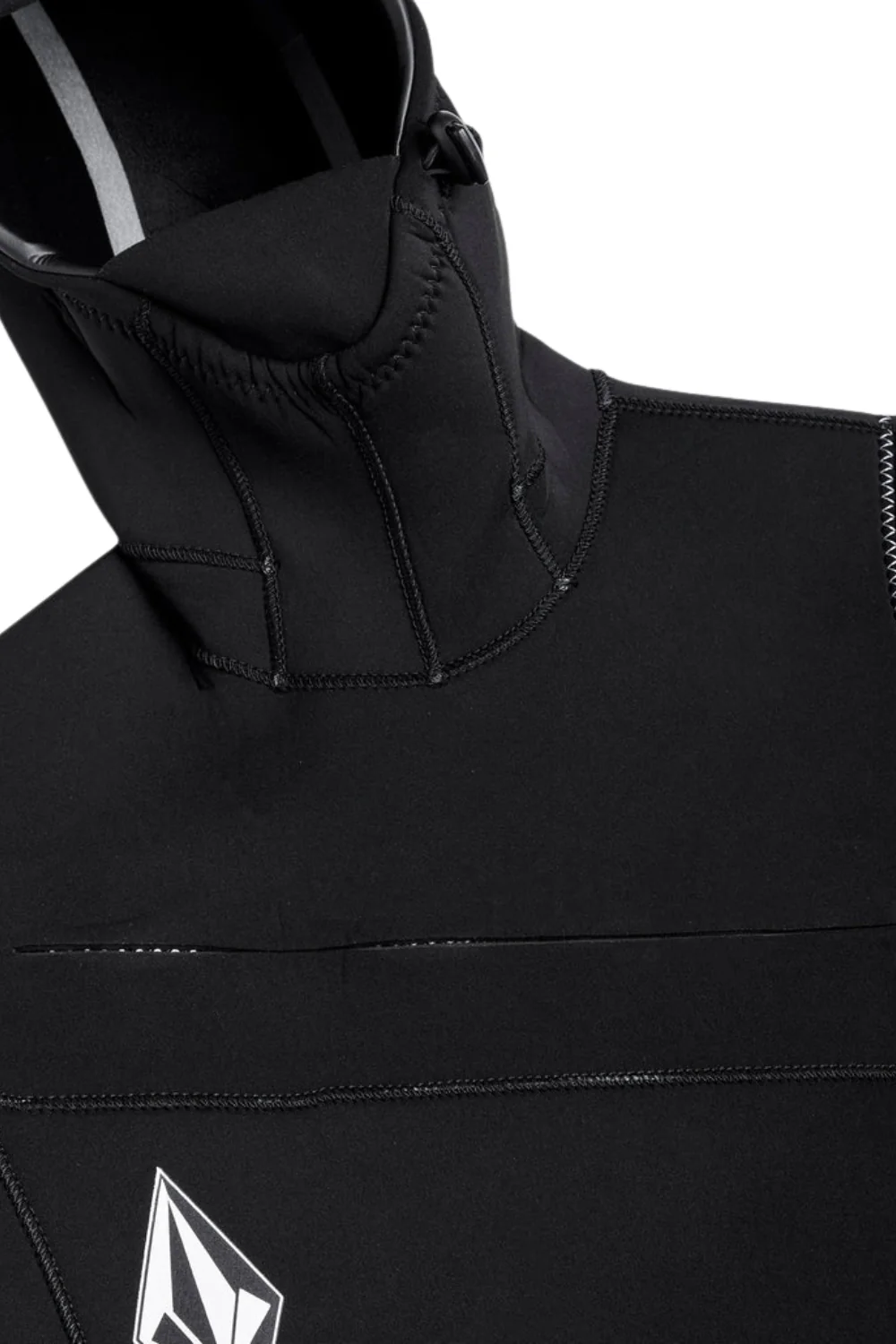 Volcom Modulator Mens 4/3 Hooded Chestzip Wetsuit Black - Image 5
