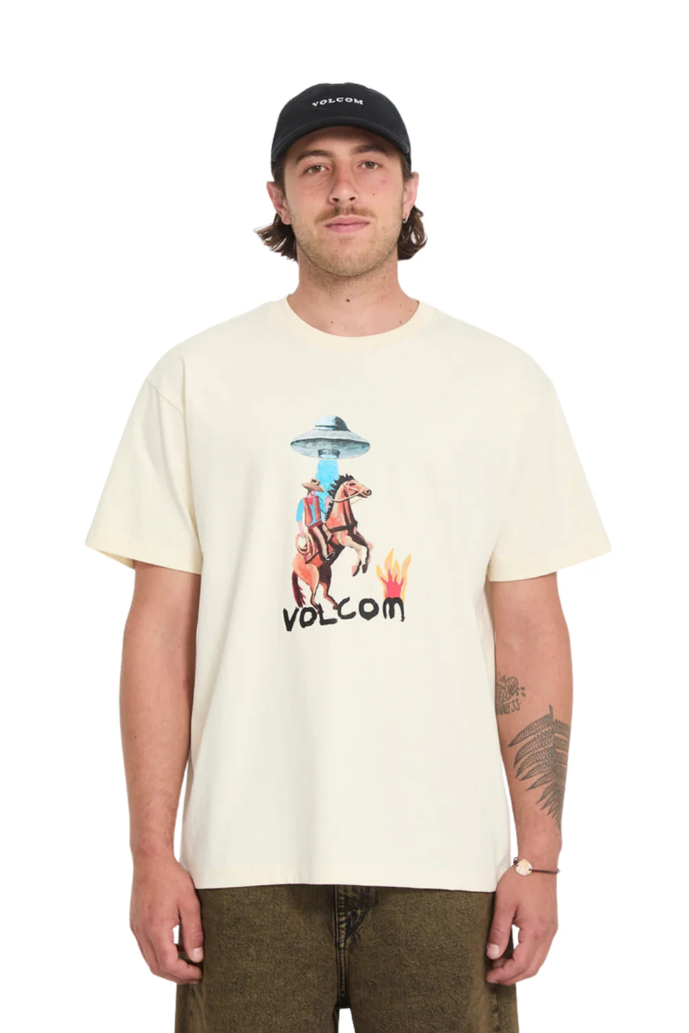 Volcom Mickey Mason 1 Mens T-Shirt Dirty White