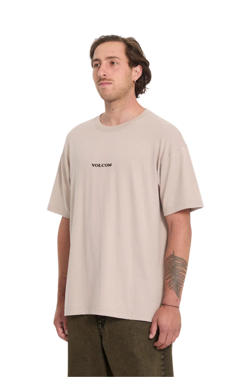 Volcom Stone Mens T-Shirt Bark Brown - Image 3