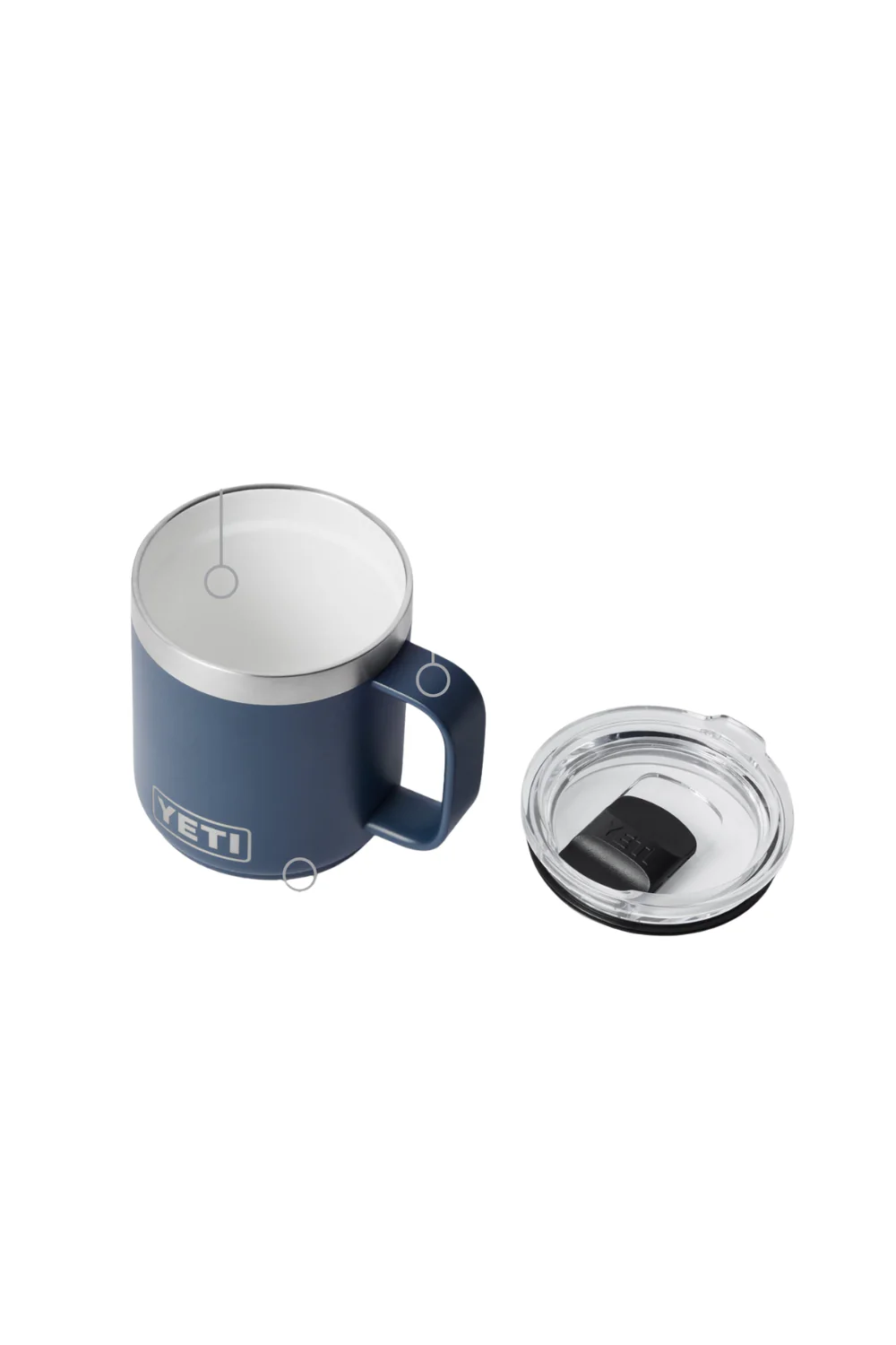 Yeti Rambler 10 Oz Stackable Mug With Ceramic Lining Navy - Image 4