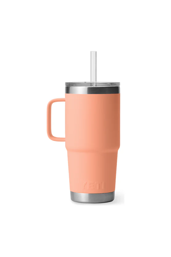 Yeti Rambler 25oz Straw Mug Peachv - Image 2