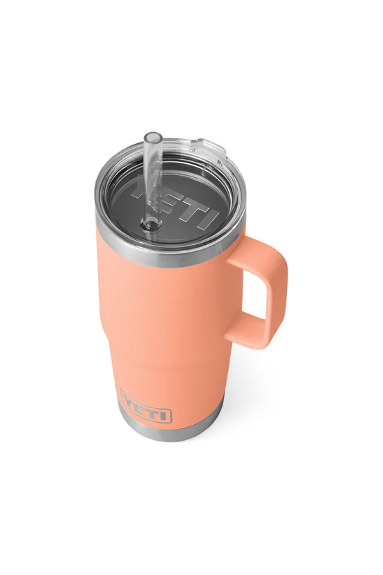 Yeti Rambler 25oz Straw Mug Peachv - Image 3